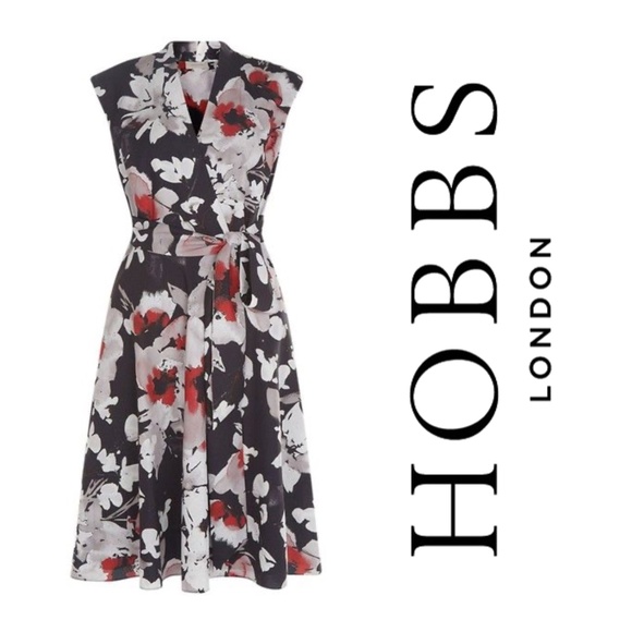 Hobbs London Delphine Printed Dress - Picture 1 of 6